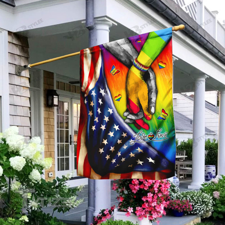 LGBT Pride. Love Is Love Flag Garden Flag, House Flag