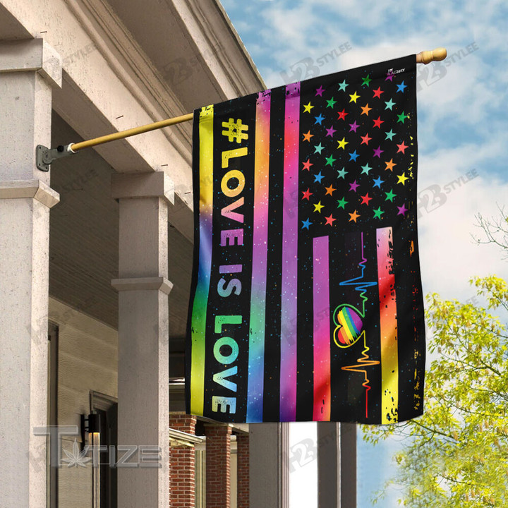 Love Is Love, LGBT Flag Garden Flag, House Flag