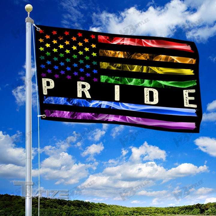 LGBT Pride American Grommet Flag Garden Flag, House Flag