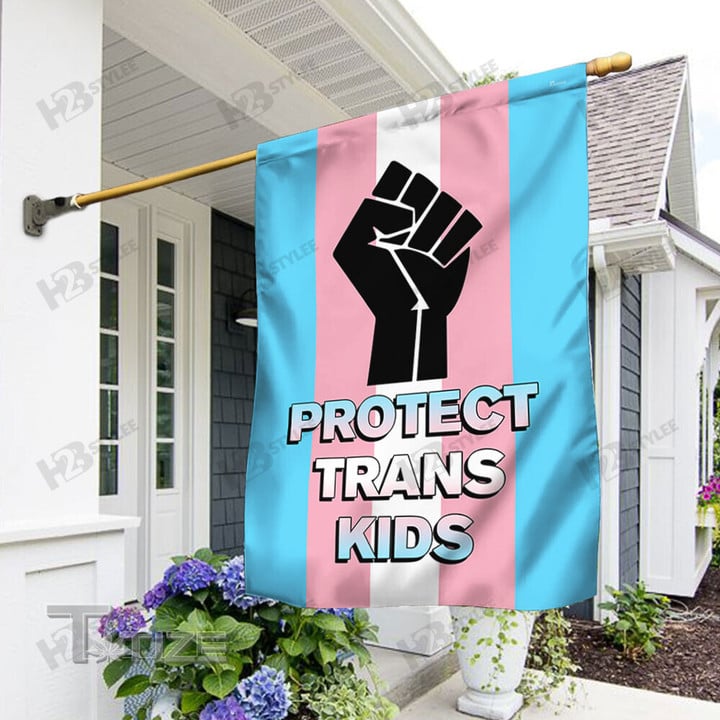 Protect Trans Kids Flag Garden Flag, House Flag