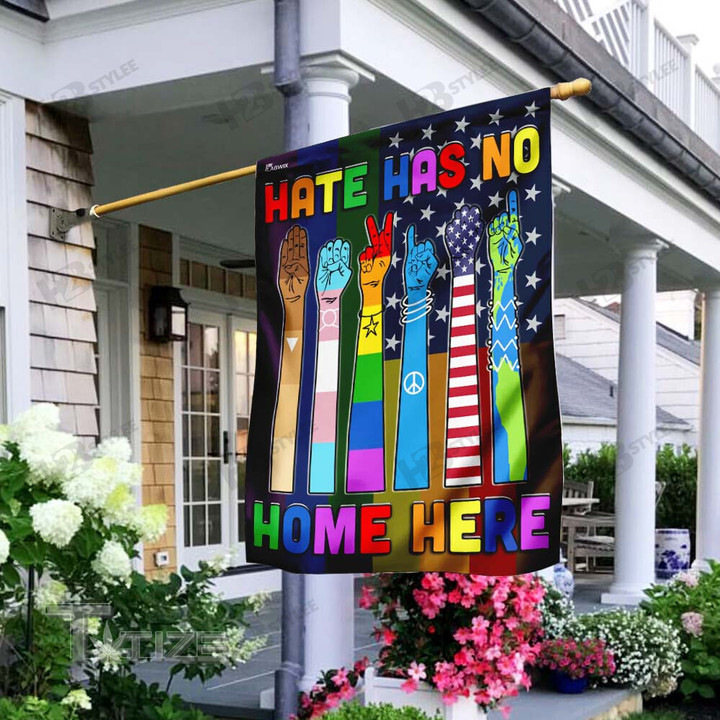 Hate Has No Home Here Flag Garden Flag, House Flag