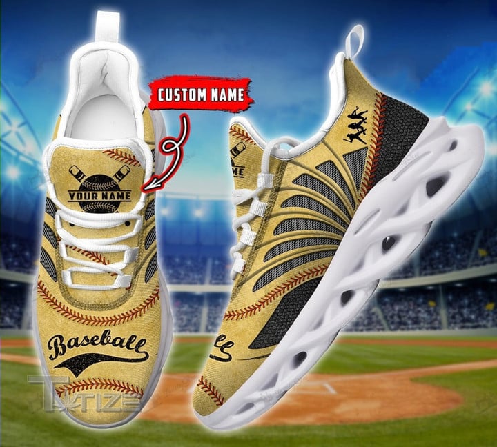 Baseball Cool Sport Custom Name Clunky Sneakers