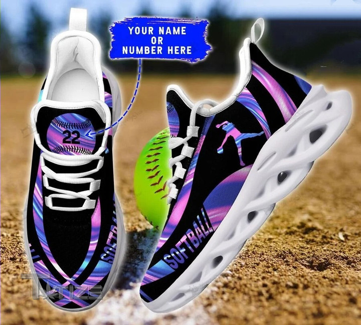 Softball Hologarm Custom Number Clunky Sneakers
