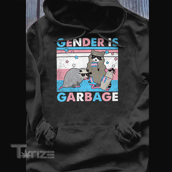 LGBTQ Pride Gender Is Garbage Graphic Unisex T Shirt, Sweatshirt, Hoodie Size S - 5XL