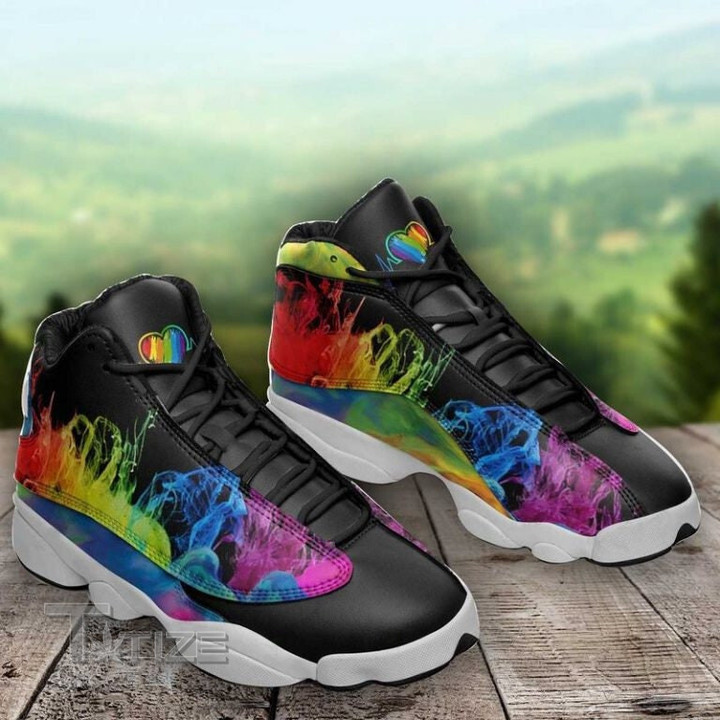 LGBT Smoke Rainbow 13 Sneakers XIII Shoes