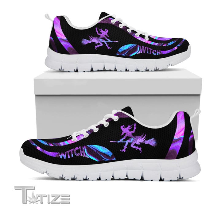 Halloween Witch Hologram Sneakers Shoes