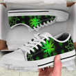 Cannabis Weed Leaf Low Top Canvas Shoes