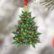 Weed Marijuana Christmas Tree Wooden/Acrylic Ornament