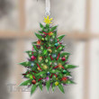 Weed Marijuana Christmas Tree Wooden/Acrylic Ornament