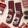 Christmas tartan weed Socks