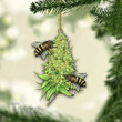 Weed Bee Ornament