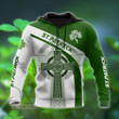 Irish St Patrick Shamrock 3D All Over Printed Shirt, Sweatshirt, Hoodie, Bomber Jacket Size S - 5XL