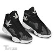 Black mandala weed 13 Sneakers XIII Shoes