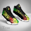 Rasta color weed alien 13 Sneakers XIII Shoes