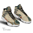 Mushroom Mandala pattern 13 Sneakers XIII Shoes
