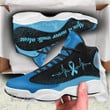 Child Abuse Awareness you'll never walk alone 13 Sneakers XIII Shoes