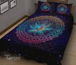 Weed Galaxy Mandala Weed Leaf Quilt Bedding Set