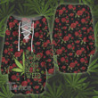 In a world full of roses be a weed Lace-Up Sweatshirt