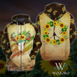 Hippie Sunflower 3D All Over Printed Shirt, Sweatshirt, Hoodie, Bomber Jacket Size S - 5XL