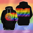 Hippie Imagine LGBT Rainbow Colors 3D All Over Printed Shirt, Sweatshirt, Hoodie, Bomber Jacket Size S - 5XL