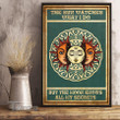 Hippie The Sun Watch What I Do But The Moon Knows All My Secrets Wall Art Print Poster