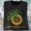 Weed sunflower world's dopest mom Graphic Unisex T Shirt, Sweatshirt, Hoodie Size S - 5XL