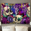 Colorful Magic Mushroom Lsd Psychedelic Tapestry