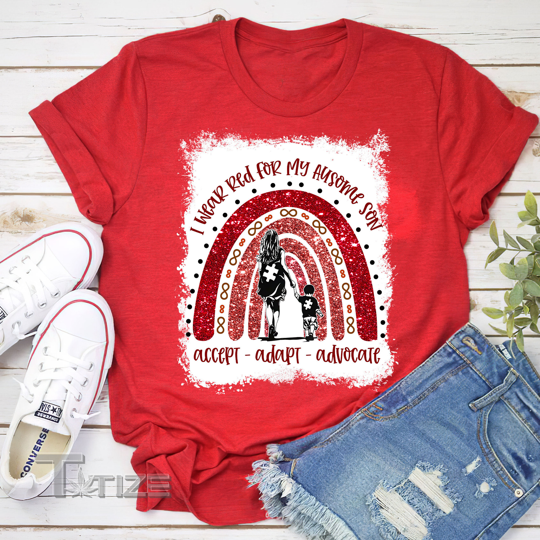 I Wear Red For My Son Graphic Unisex T Shirt, Sweatshirt, Hoodie Size S - 5XL