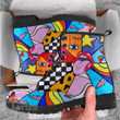 LSD lip take a trip Leather Boots