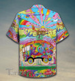 Hippie psychedelic color pattern Hawaiian Shirt