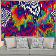Colorful Abstract Art Psychedelic Trippy Tapestry