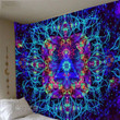 Trippy Kaleidoscope Boho Mandala Hippie Psychedelic Tapestry