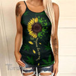 Weed You Are My Sunshine Criss-Cross Open Back Cami Tank Top