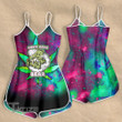 Cannabis Weed Don't Care Bear Psychedelic Rompers For Women