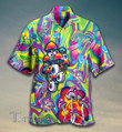 Psychedelic Art Magic Mushroom Trippy Hippie Hawaiian Shirt