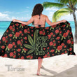 In a world full of rose be a weed All Over Print Beach Sarong
