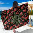 In a world full of rose be a weed All Over Print Beach Sarong