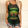 Ayahuasca Meditation My Third Eye Can See Straight Criss-Cross Open Back Cami Tank Top