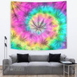 Weed Tiedye Color Tapestry