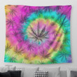 Weed Tiedye Color Tapestry