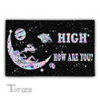 Weed 420 Alien High How Are You? Doormat