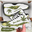 Weed Camo Pattern Custom Name 13 Sneakers XIII Shoes