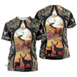 Custom Name Deer Hunting 3D All Over Printed Shirt, Sweatshirt, Hoodie, Bomber Jacket Size S - 5XL
