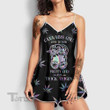 Cannabis Girl With Tattoos Pretty Eyes And Thick Thighs Rompers For Women