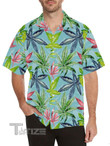 Weed Leaf Tropical Pattern Hawaiian Shirt