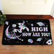 Weed Astronaut High How Are You? Doormat