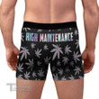 Hologram Weed Pattern High Maintenance Men's Boxer Briefs