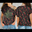 In A World Full Of Roses Be A Weed Cross Shoulder T-shirt