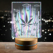 Weed Alien Hologram Custom Shape Led Light