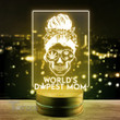 World's Dopest Mom Custom Shape Led Light